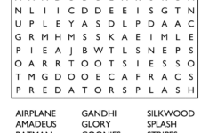 10 Free Printable Word Search Puzzles intended for Free Printable Word Search Large Print