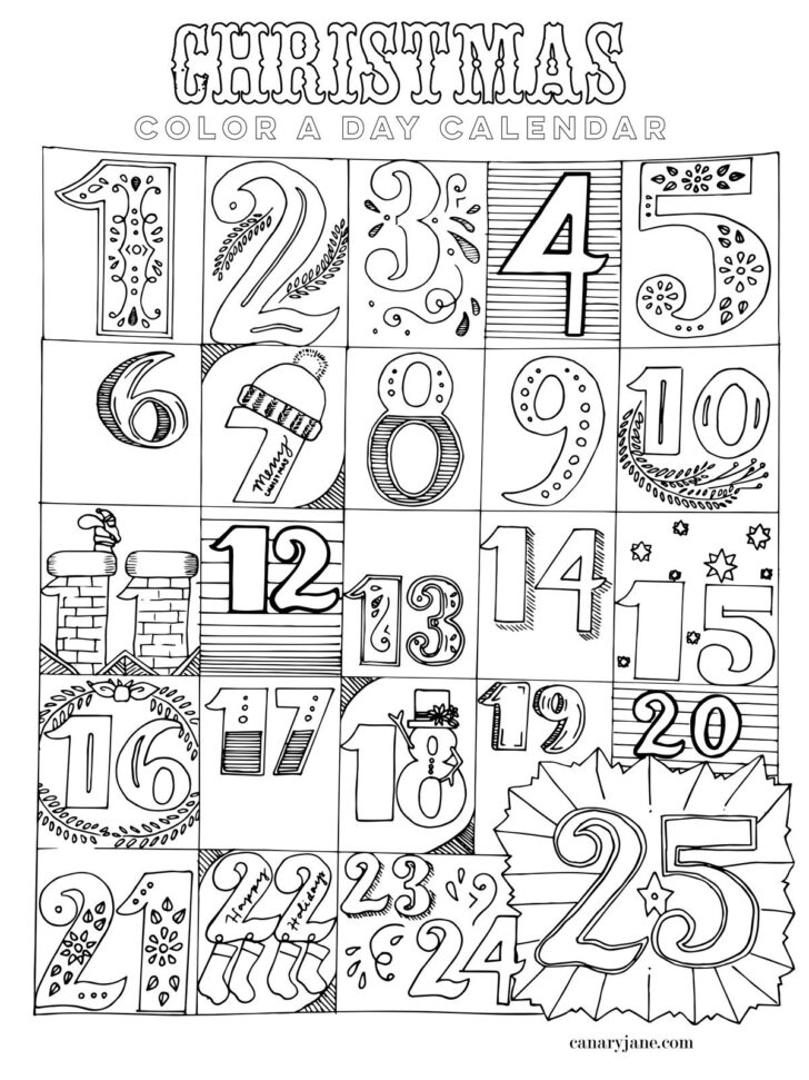 Free Printable For Advent Calendars