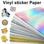 10 Sheets Printable Vinyl Sticker Paper Waterproof A4 Transparent Copy  Paper For Inkjet Printer Diy Self Adhesive Label Stickers   Aliexpress Within Waterproof Printable Label