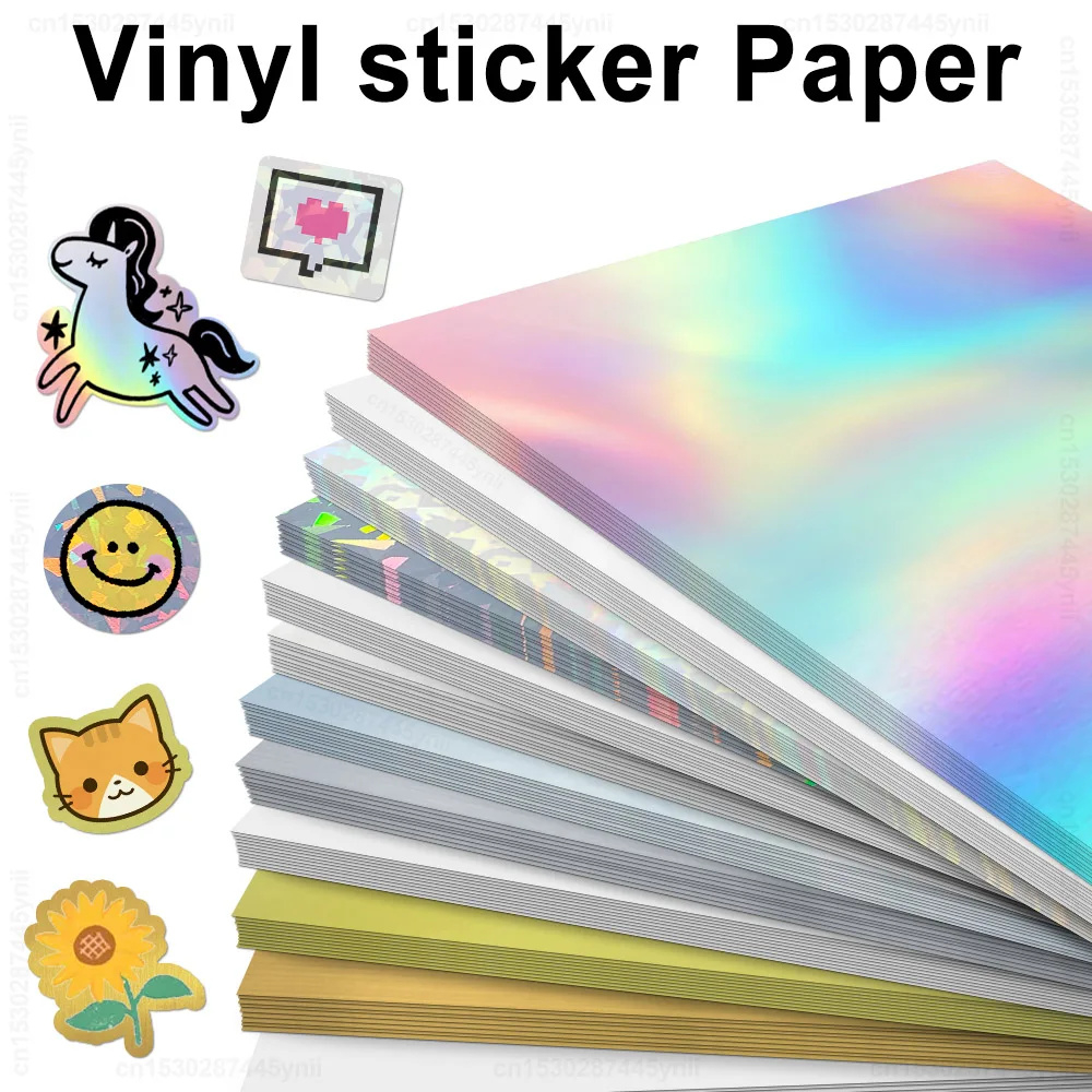 10 Sheets Printable Vinyl Sticker Paper Waterproof A4 Transparent Copy Paper For Inkjet Printer Diy Self-Adhesive Label Stickers - Aliexpress within Waterproof Printable Label