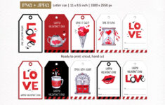 10 Valentine'S Day Gift Tags| Love Signs Printable Labels intended for Valentine Day Labels Printable