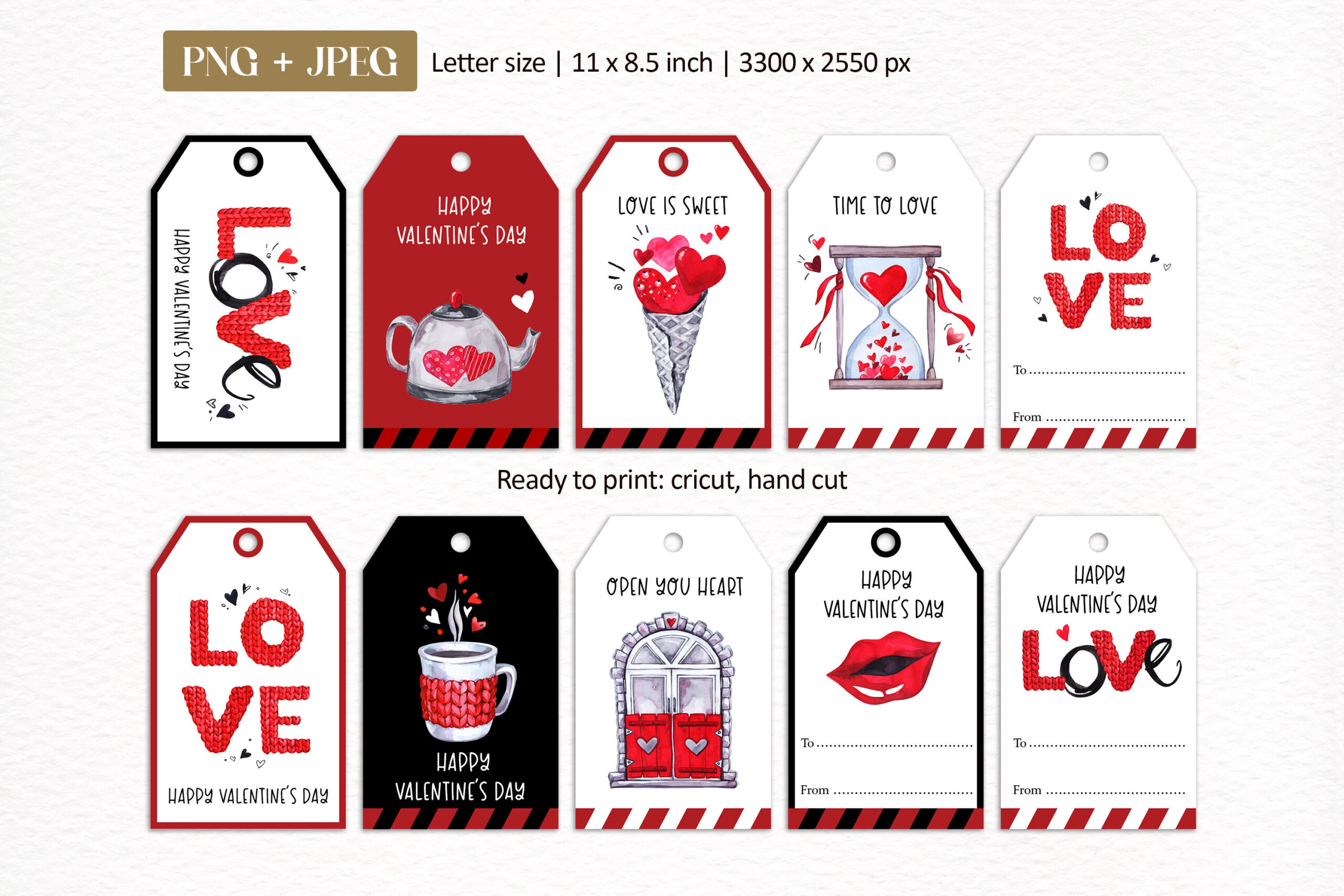 10 Valentine&amp;#039;S Day Gift Tags| Love Signs Printable Labels intended for Valentine Day Labels Printable