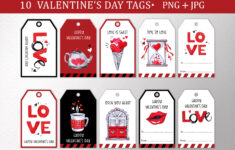 10 Valentine'S Day Gift Tags| Love Signs Printable Labels intended for Valentine'S Day Label Printable