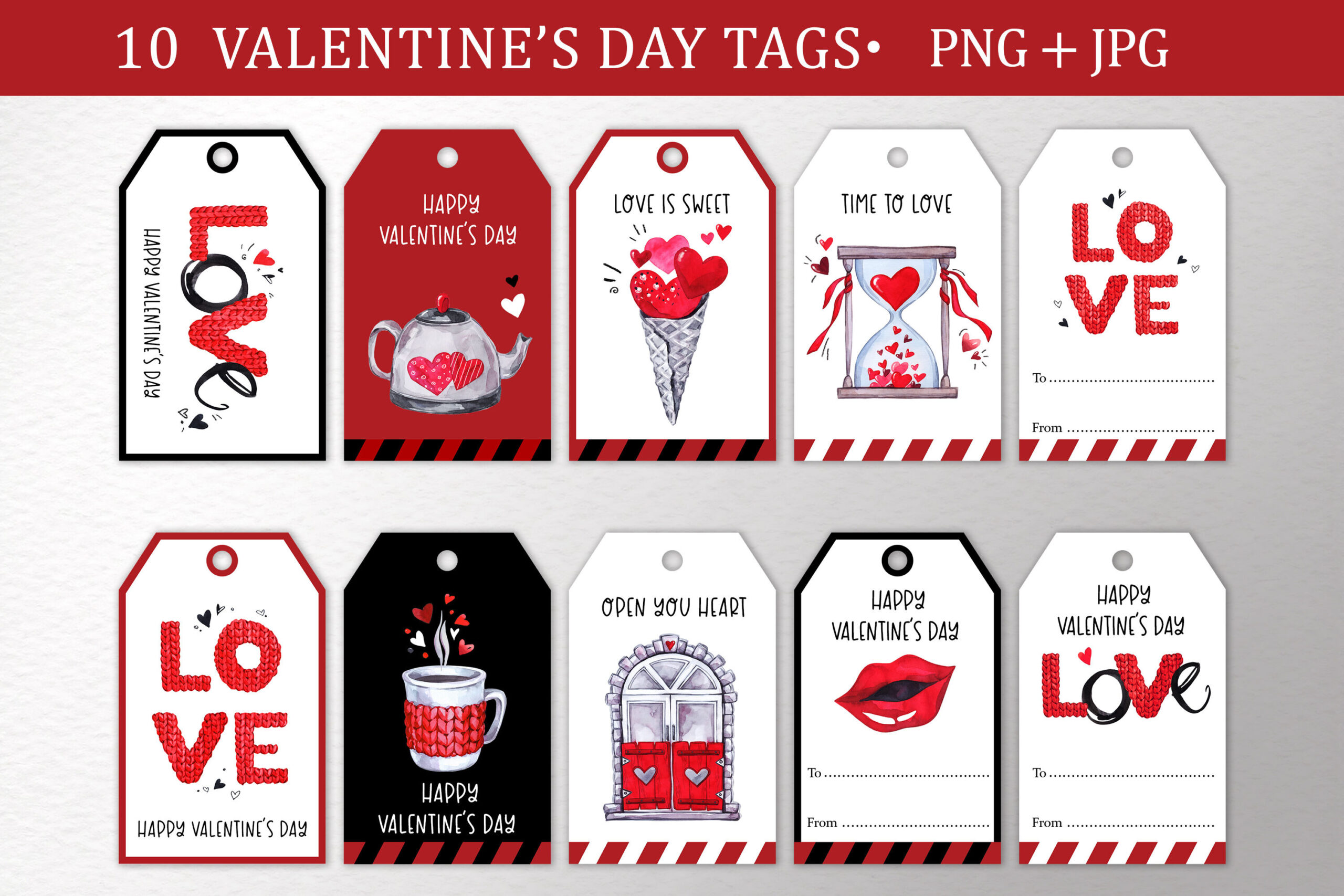 10 Valentine&amp;#039;S Day Gift Tags| Love Signs Printable Labels intended for Valentine&amp;#039;S Day Label Printable