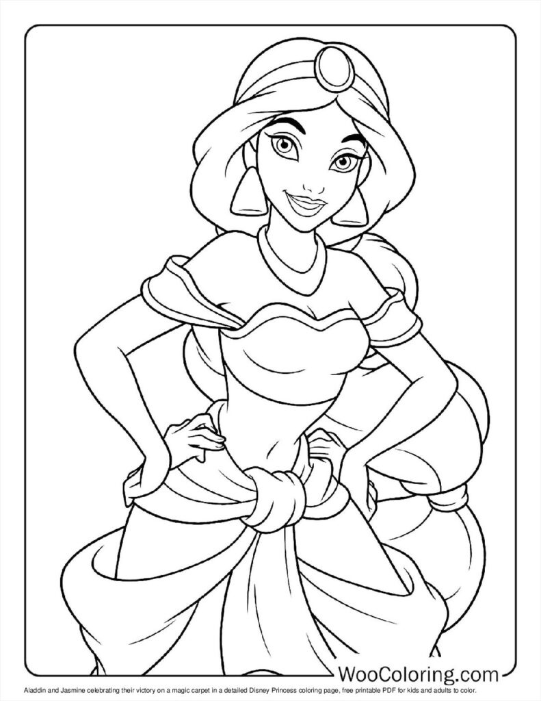 100+ Disney Princess Coloring Pages (Free Pdf To Print) | Woo Coloring throughout Free Printable Disney Coloring Book Pages