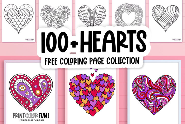 Free Printable Pictures of Hearts