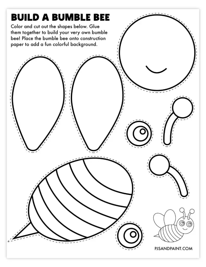 102 Free Printable &amp;quot;Build Your Own&amp;quot; Crafts - Pjs And Paint inside Free Printable Arts And Crafts Templates
