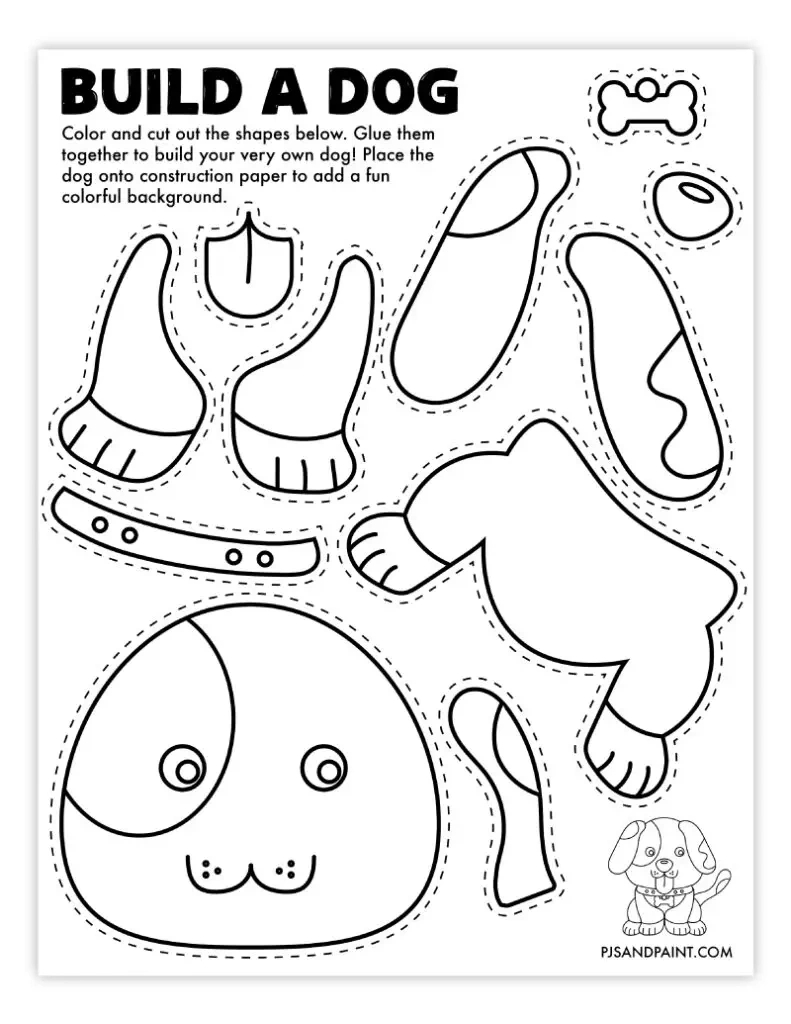 102 Free Printable &amp;quot;Build Your Own&amp;quot; Crafts - Pjs And Paint intended for Free Printable Arts and Crafts Templates