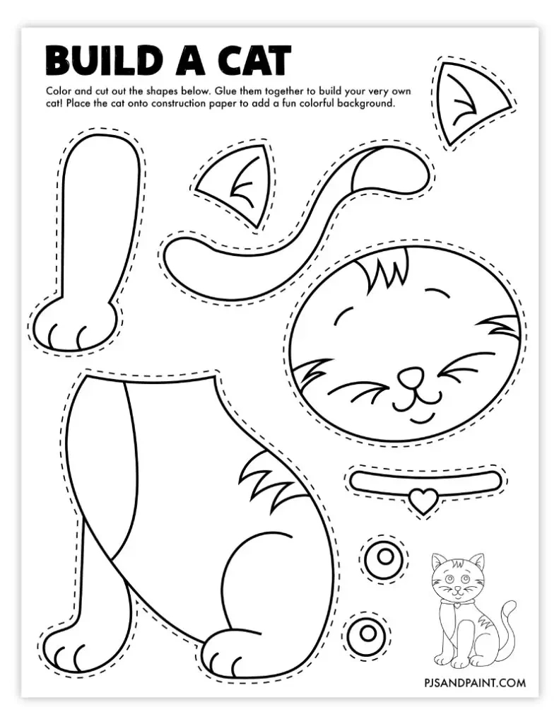 102 Free Printable &amp;quot;Build Your Own&amp;quot; Crafts - Pjs And Paint throughout Free Printable Arts and Crafts Templates