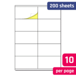 105 X 57 Mm   A4 White Stickers Labels Sheets With Printable Label Stickers A4