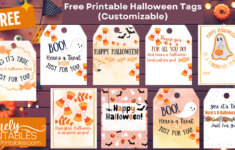 11 Free Printable Halloween Treat Tags Are Instant Downloads And intended for Printable Halloween Treat Bag Labels