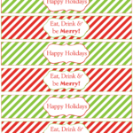 12 Days Of Christmas Diy Printable Freebies! Day 3 – Water Bottle Throughout Christmas Water Bottle Labels Free Printable