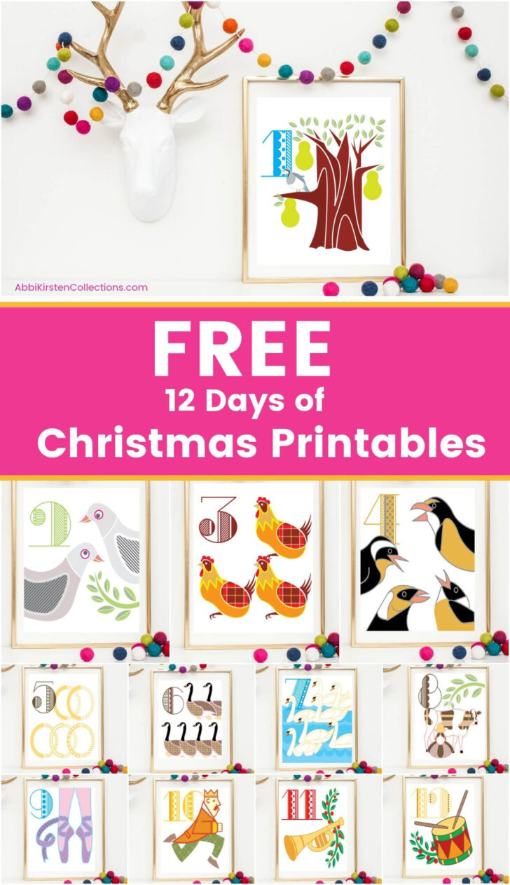 Free Printable 12 Days of Christmas