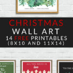 12 Printable Christmas Wall Art Signs {Adorable Designs With Regard To Free Printable Christmas Wall Art