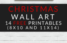 12 Printable Christmas Wall Art Signs {Adorable Designs with regard to Free Printable Christmas Wall Art