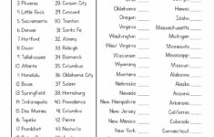 13 Fifty States Worksheets within Free Printable State and Capital Worksheets