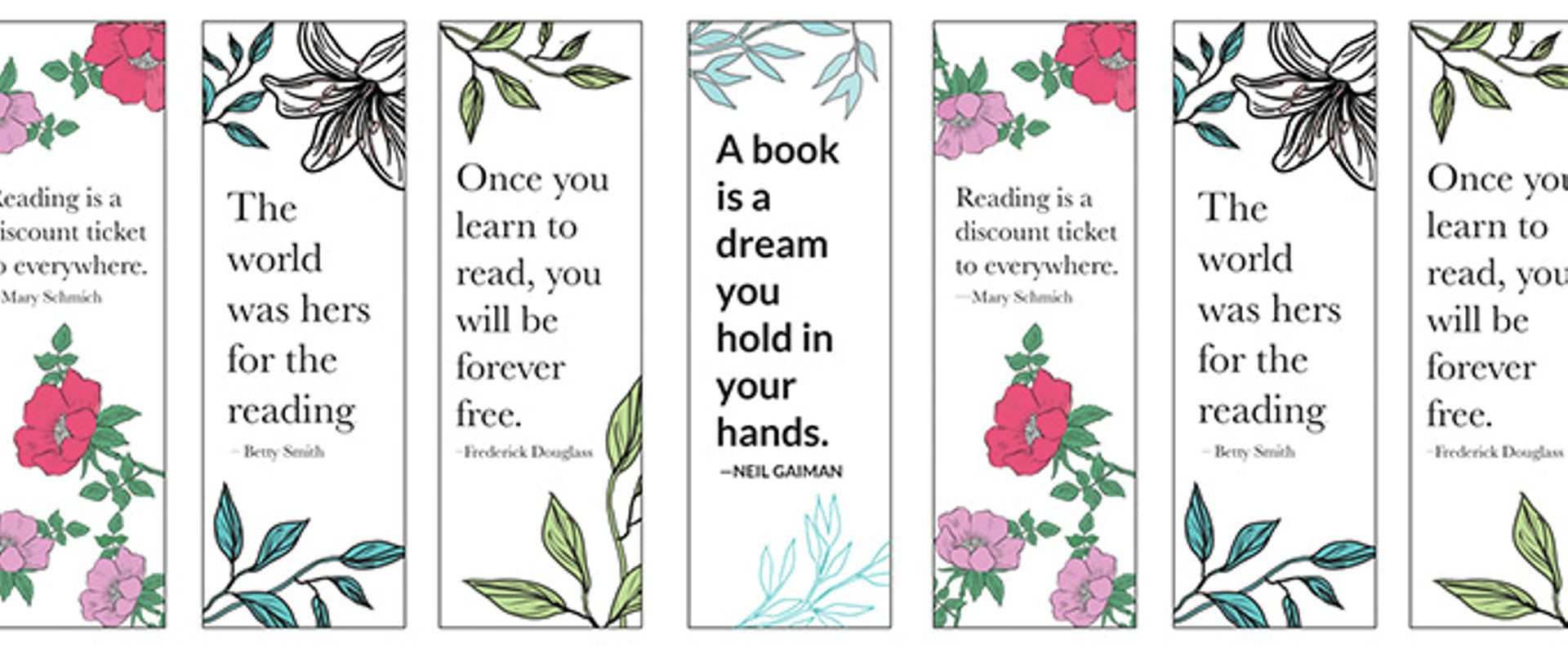 14 Free Printable Bookmarks To Brighten Up Your Books in Free Printable Bookmarks For Students