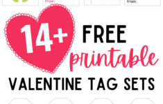 14+ Free Printable Valentine'S Day Tags - Aubree Originals intended for Valentine Day Labels Printable Free