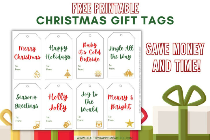 Free Printable Christmas Label Template