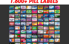 1734 Pill Labels: Pocket Pharmacy Organizer (Digital Download) - Etsy within Pill Case Labels Printable Free
