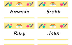 19 Editable Name Tag &amp; Name Badge Templates [Free] in Free Printable Name Labels