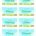 19 Editable Name Tag & Name Badge Templates [Free] With Regard To Name Label Template Free Printable