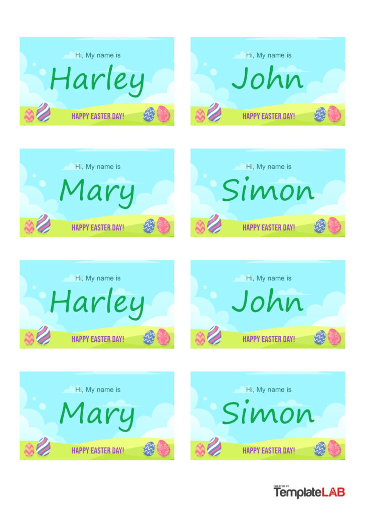 Name Label Template Free Printable