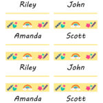 19 Editable Name Tag & Name Badge Templates [Free] Within Free Printable Name Label
