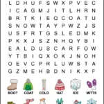 1St Grade Winter Word Search   Tree Valley Academy For Free Printable Word Searches For 1St Graders