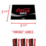 2) Dixie Narco Dncb 240 138 Vending Machine Labels   Coke Zero Throughout Coke Zero Label Printable