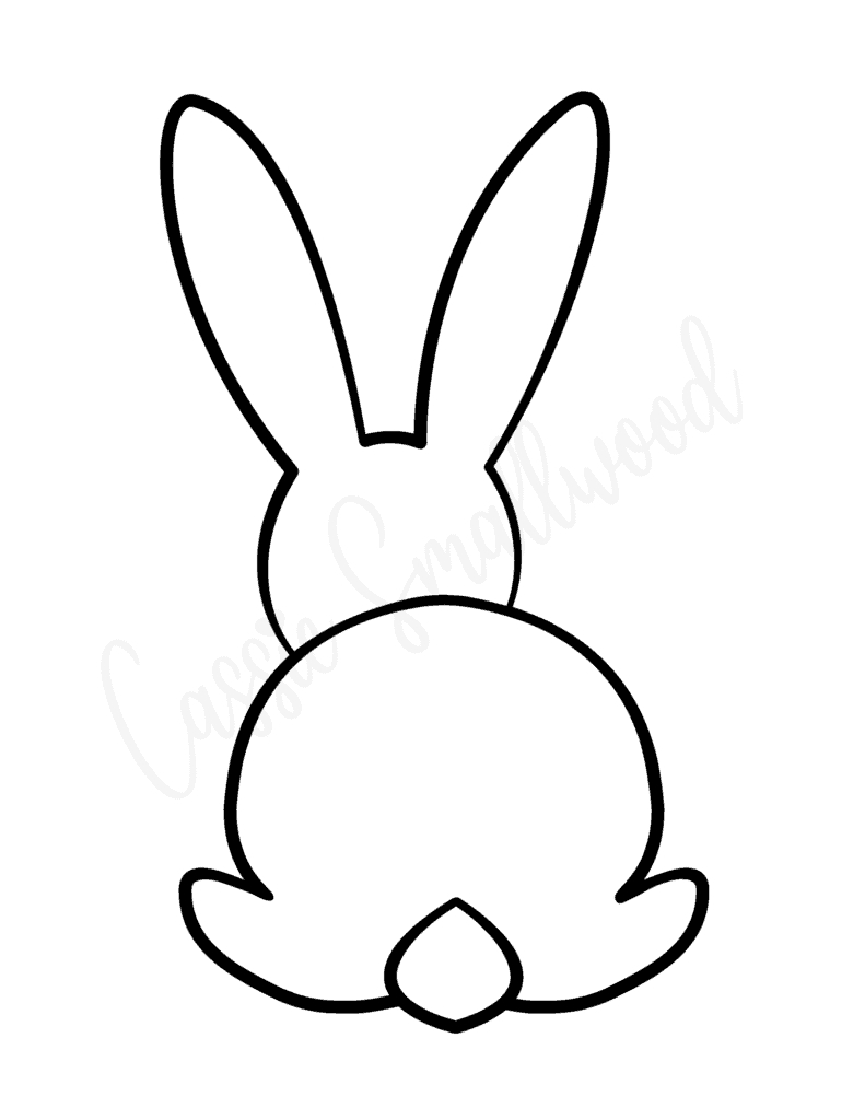 20 Cute Bunny Templates - Cassie Smallwood for Free Printable Easter Bunny Templates