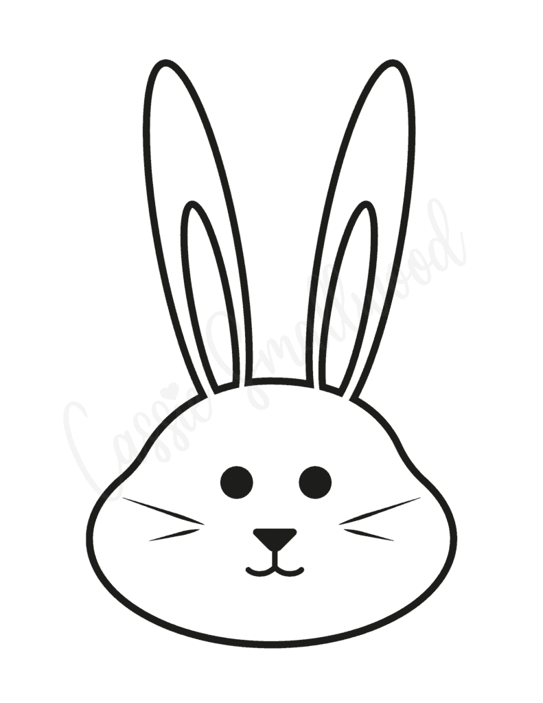 20 Cute Bunny Templates - Cassie Smallwood throughout Free Printable Bunny Face Template