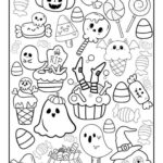20 Free Halloween Coloring Pages For Adults, Printables, Doodles Inside Free Printable Coloring Pages For Adults Halloween