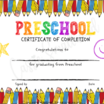 20 Preschool And Kindergarten Graduation Certificates (Free Throughout Free Printable Preschool Graduation Certificate