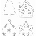 200 Printable Christmas Ornaments (Free Templates) For Free Printable Christmas Cutouts Decorations