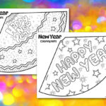 2024 Printable New Years Hats   Made With Happy With Regard To Free Printable Printable New Years Hats
