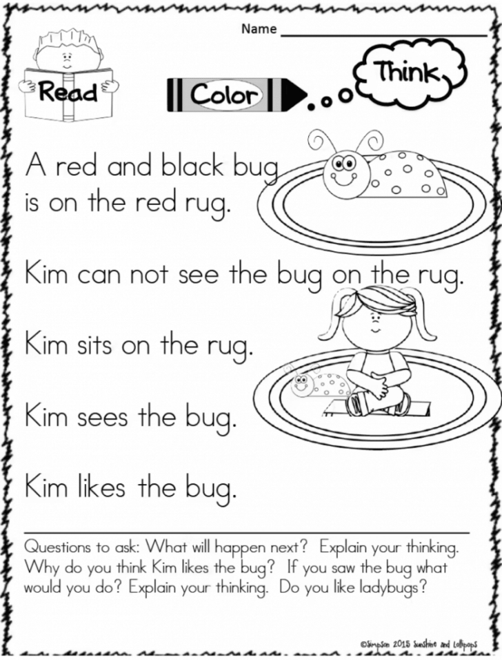 Free Printable Worksheets For 1st Grade English