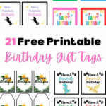 21 Free Printable Happy Birthday Gift Tags And Templates   For Free Printable Gift Label Templates