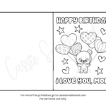 22 Coloring Birthday Cards For Mom Free Printables   Cassie Smallwood Pertaining To Free Printable Birthday Cards For Mother