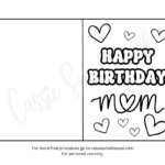 22 Coloring Birthday Cards For Mom Free Printables   Cassie Smallwood With Free Printable Birthday Cards For Mother