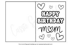 22 Coloring Birthday Cards For Mom Free Printables - Cassie Smallwood with Free Printable Birthday Cards For Mother