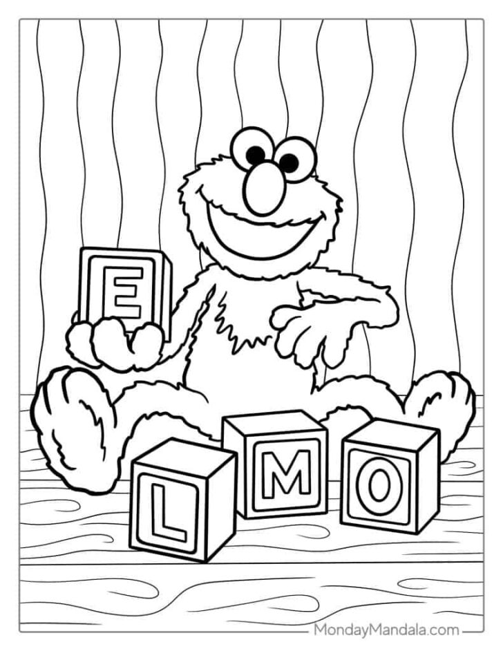 Free Printable Elmo Coloring Pages