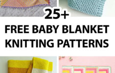 25 Free &amp; Easy Baby Blanket Knitting Patterns - Sarah Maker pertaining to Free Printable Knitting Patterns For Baby Blankets Uk