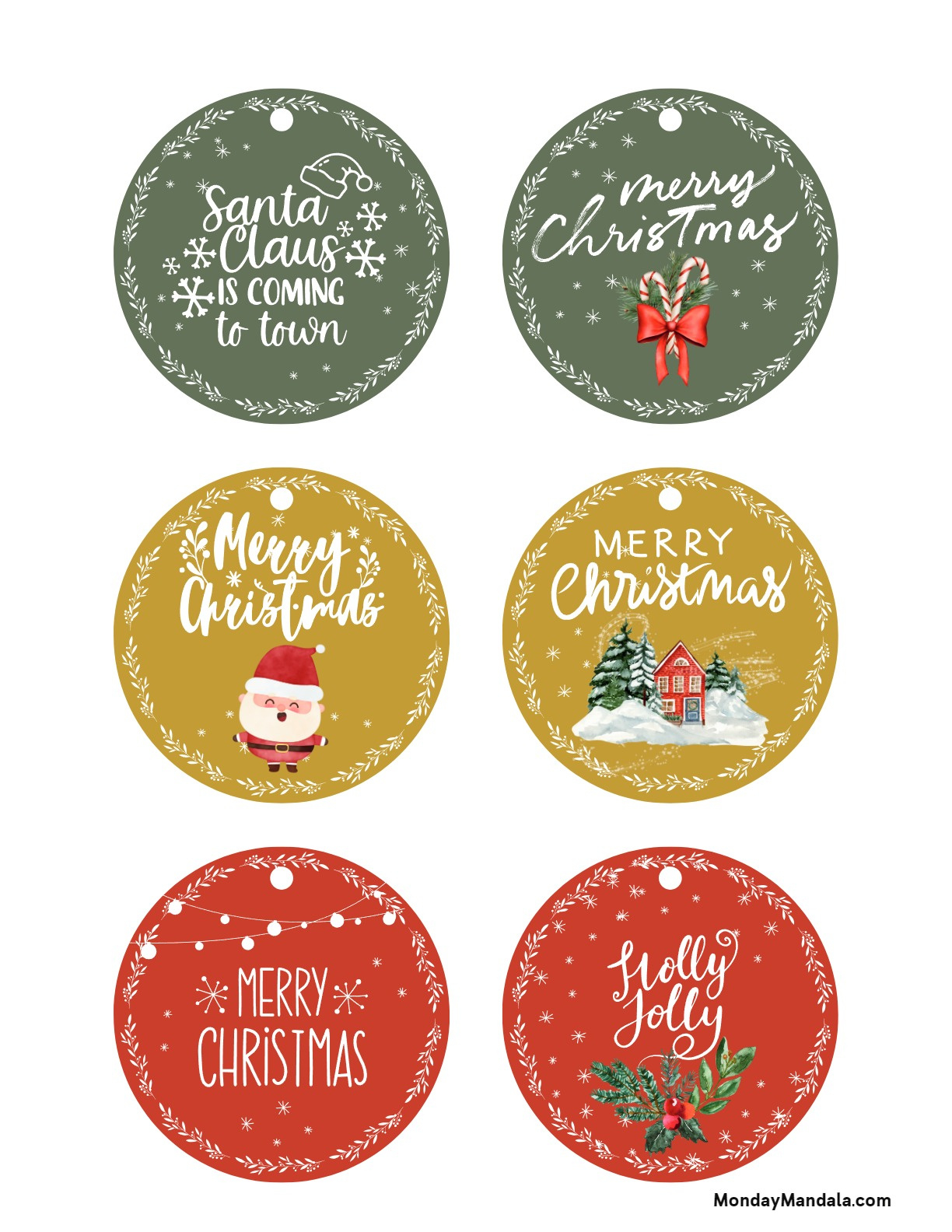25 Free Printable Christmas Gift Tags | Baking You Happier in Free Printable Xmas Gift Labels