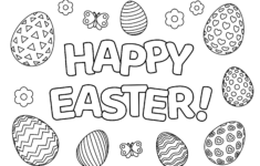 25 Free Printable Easter Coloring Pages For Kids And Adults - Parade in Free Printable Colouring Pages For Easter
