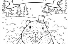 25 Groundhog Day Coloring Pages (Free Pdf Printables) in Free Printable Groundhog Day Coloring Pages