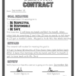 28 Turnkey Behavior Contract Templates To Open The Door To Better In Free Printable Behavior Contracts & Charts