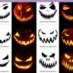 290+ Free Printable Halloween #Pumpkincarvingideastemplatesfree For Free Printable Pumpkin Carving Stencils Scary