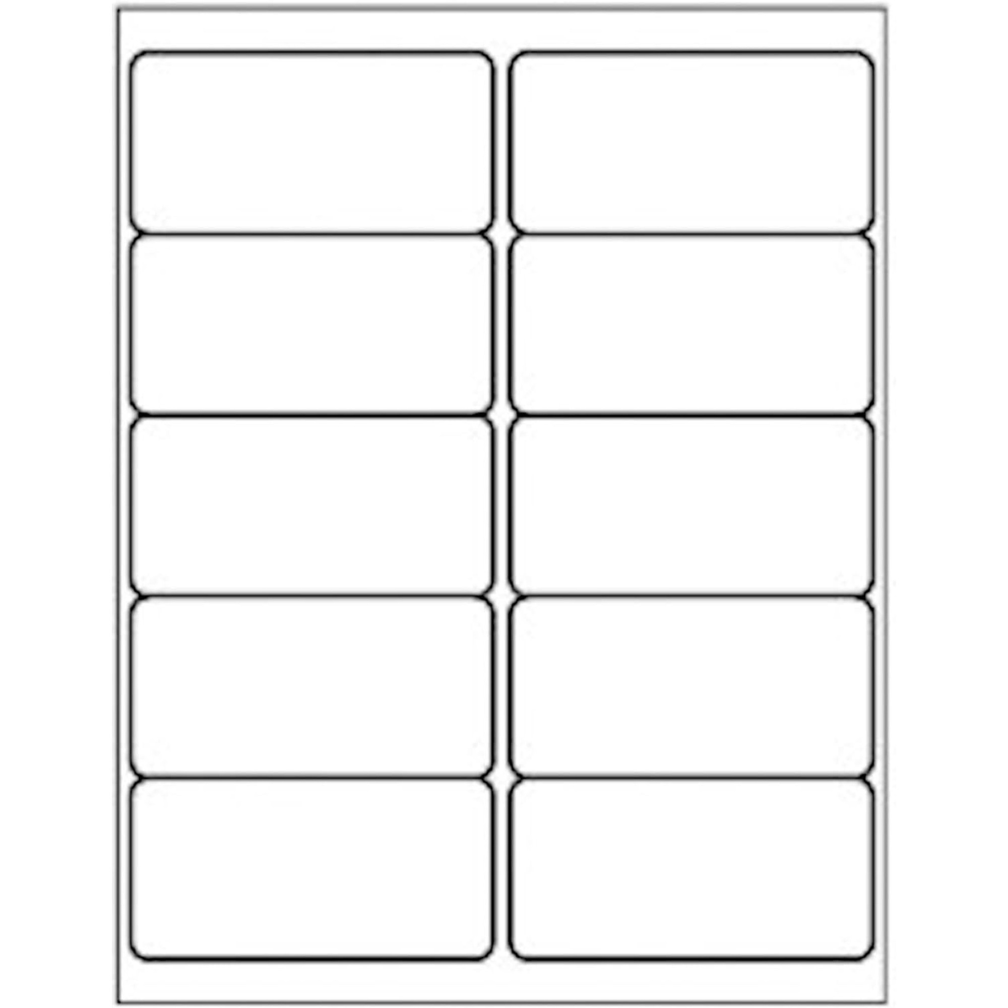 2X4 Waterproof Vinyl Labels with Free Printable 2x4 Label Template