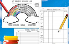 3 Free Printable Reading Log Templates - Weekly, Monthly, &amp; Summer with regard to Free Printable Reading Log For Kids